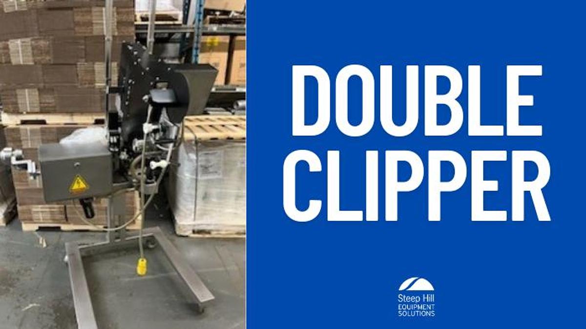 Used Poly Clipper PDC-A600 Automatic Double Clipper
