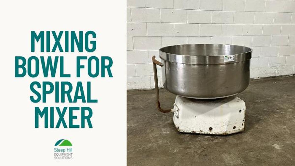 Used Esmach SS Mixing Bowl for Spiral Mixer