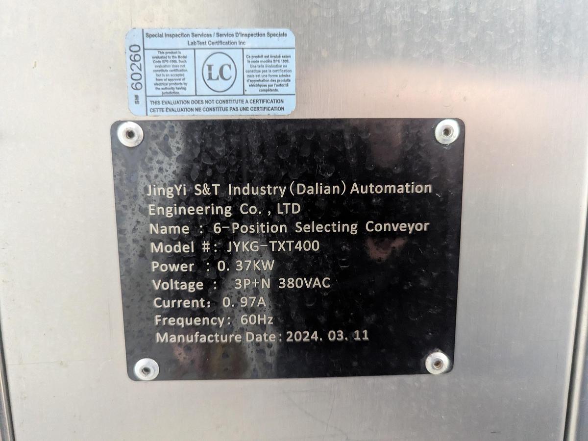 Used Incline Conveyor with Sort Stations