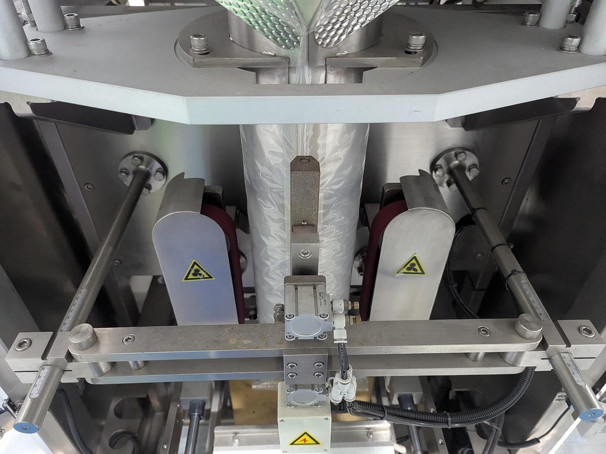 Used 10-Head Scale Bagger System with Infeed Conveyor 