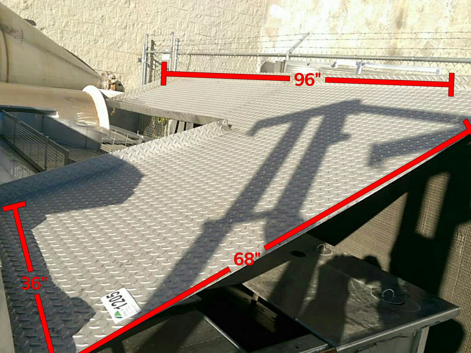 Used Stainless Steel Diamond Plated Sheet