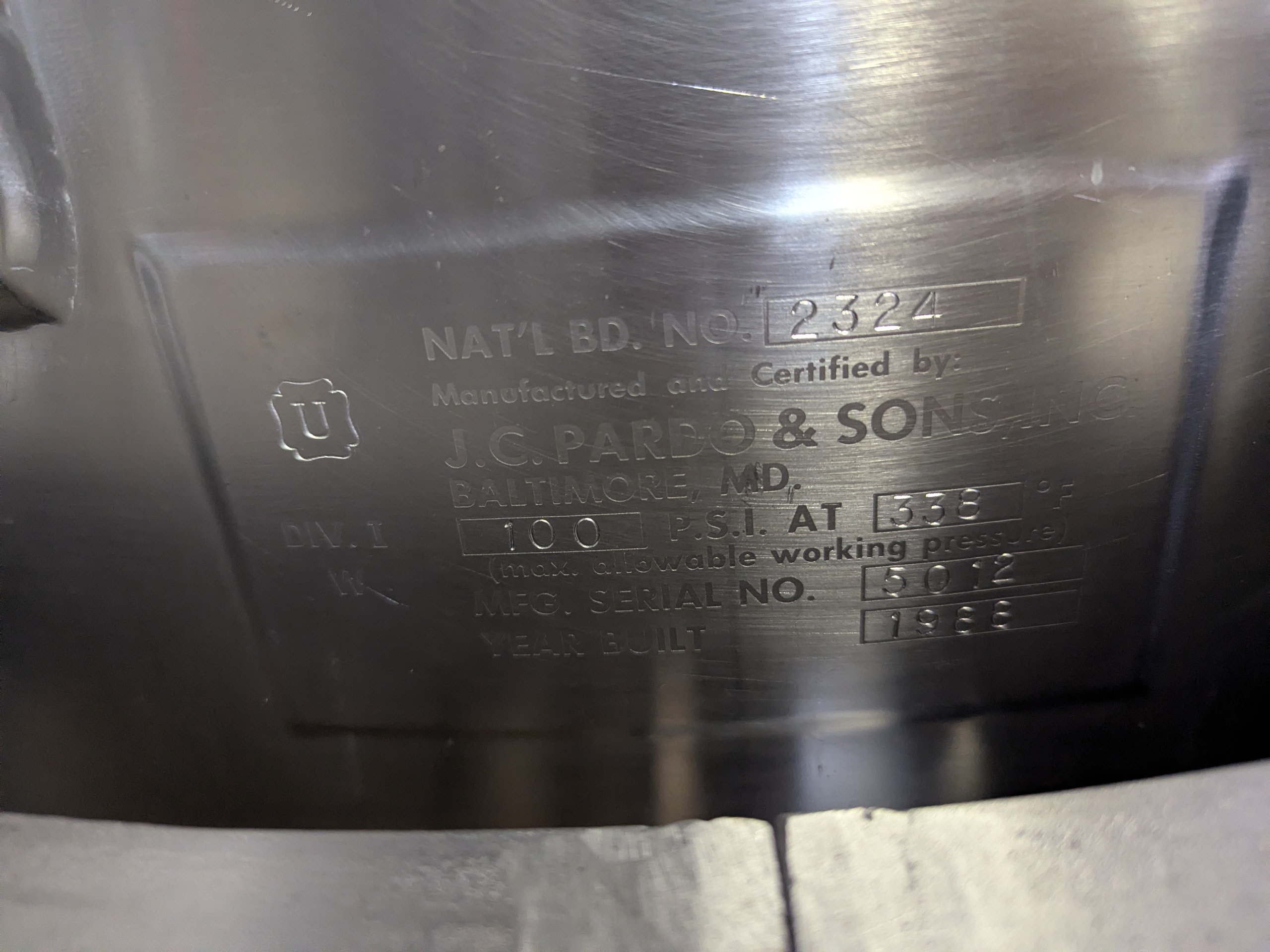 Used JC Pardo And Sons Agitated Steam Kettle