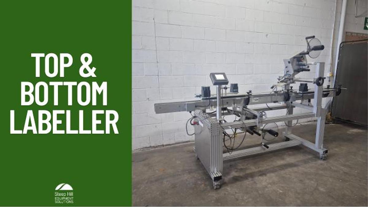 Used Associated Two-Head Top & Bottom Labeller
