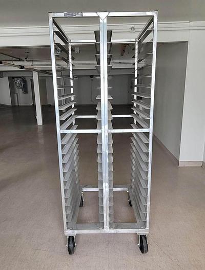 Used PVI Mobile Double-Wide Sheet Pan Rack
