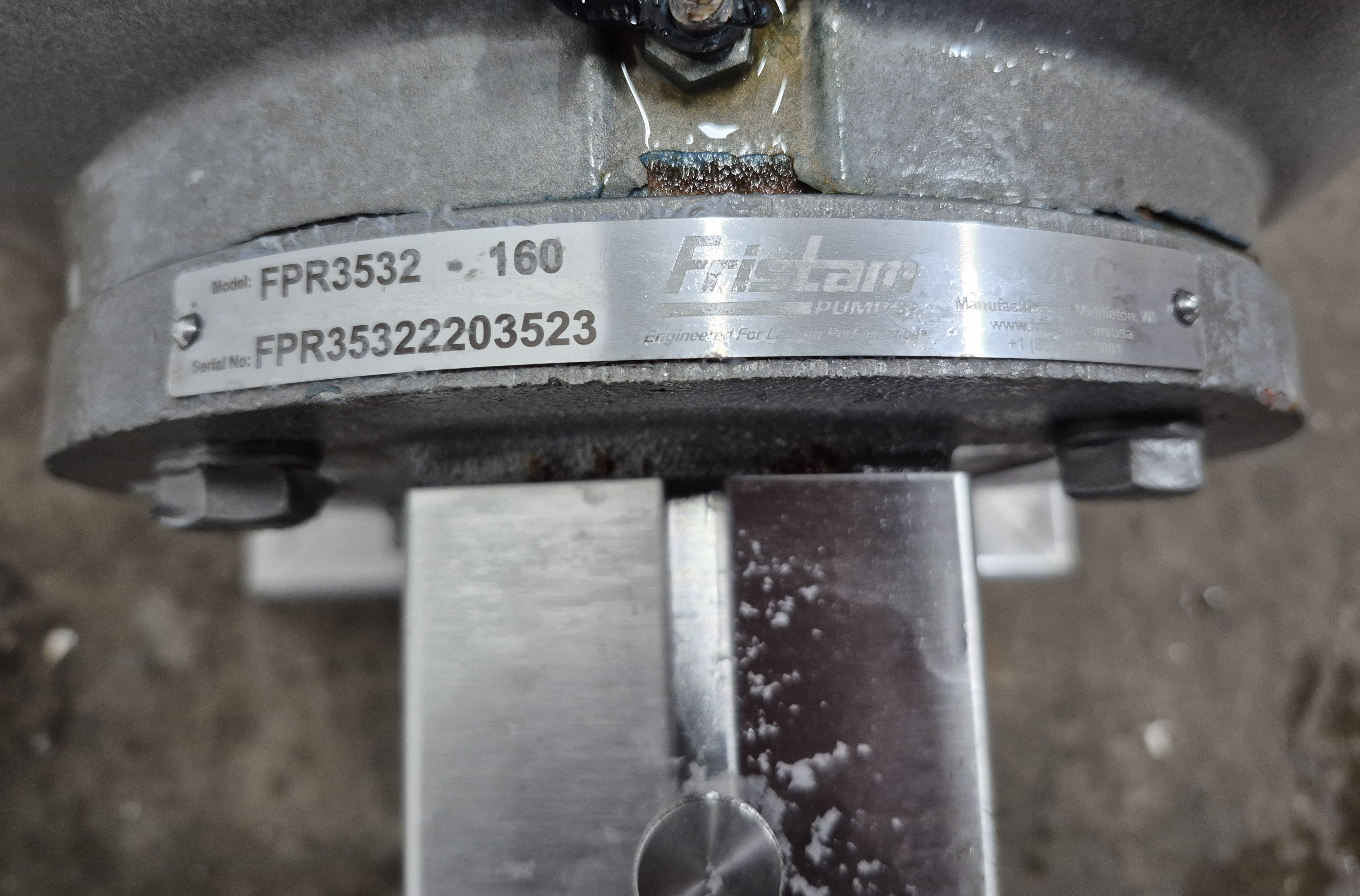 Used Fristam FPR3532-160 Hygienic Centrifugal Pump