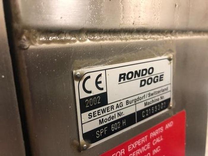 Used Rondo SPF 602-H Dough Make-Up Line