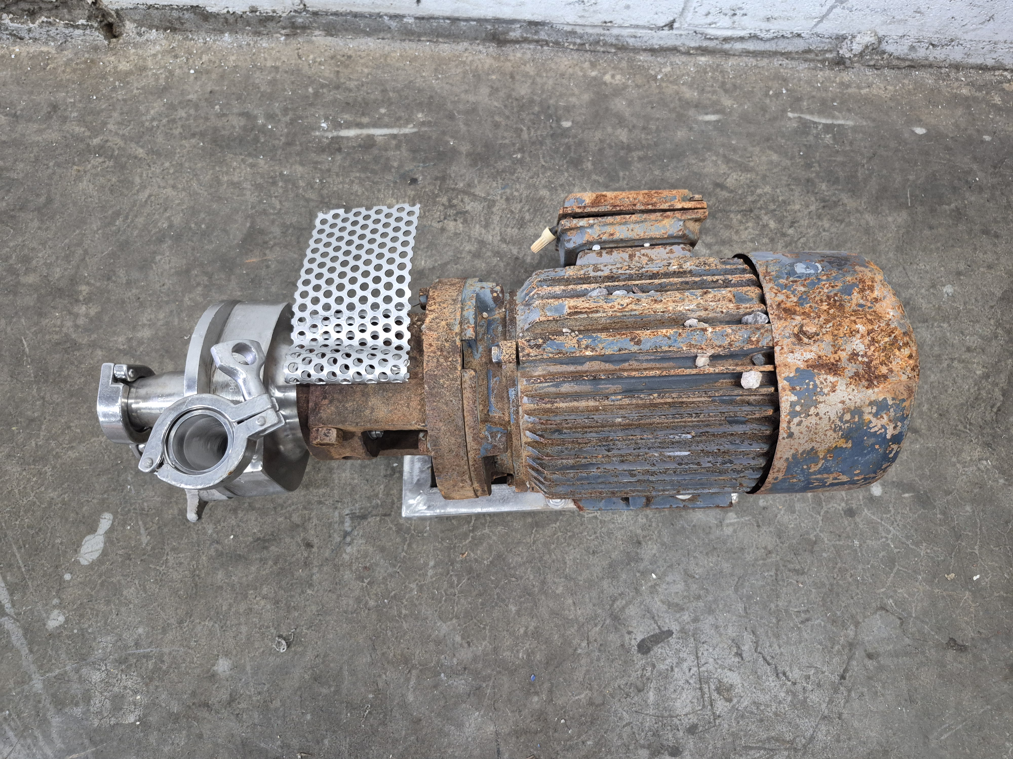 Used SS Centrifugal Pump with Motor (no plate)