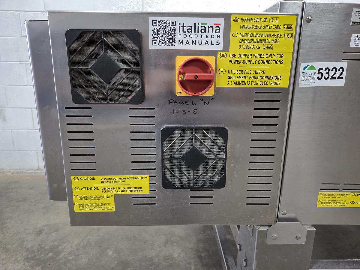 Used Italforni Tunnel Stone Electric Conveyor Oven