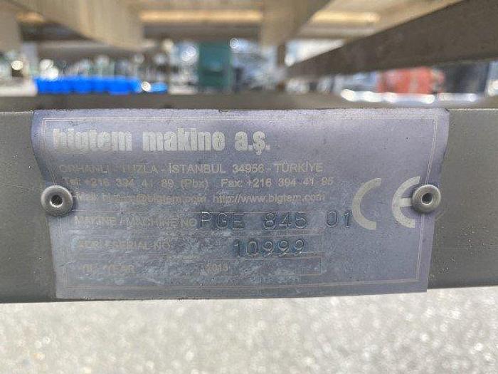 Used Bigtem Flighted Incline Conveyor