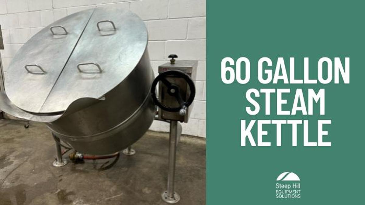 Used Crown Steam 60 Gallon Steam Kettle DLT-60