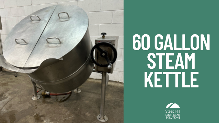 Used Crown Steam 60 Gallon Steam Kettle DLT-60