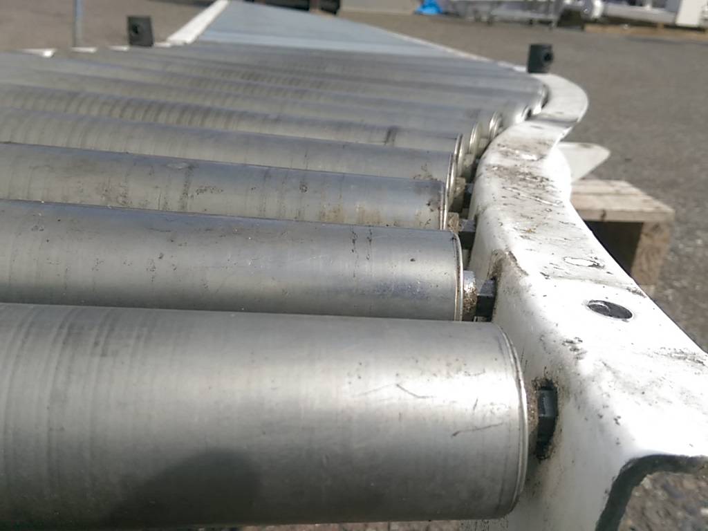 Used 135" long by 20" wide Roller Conveyor