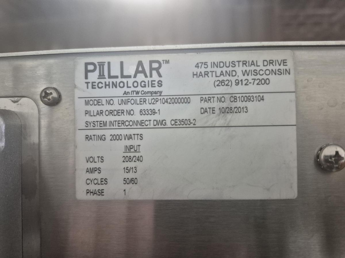 Used Pillar Technologies Unifoiler Automatic Induction Cap Sealer