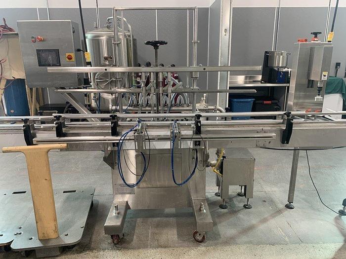 Used JDA 4-Head Bottling Line
