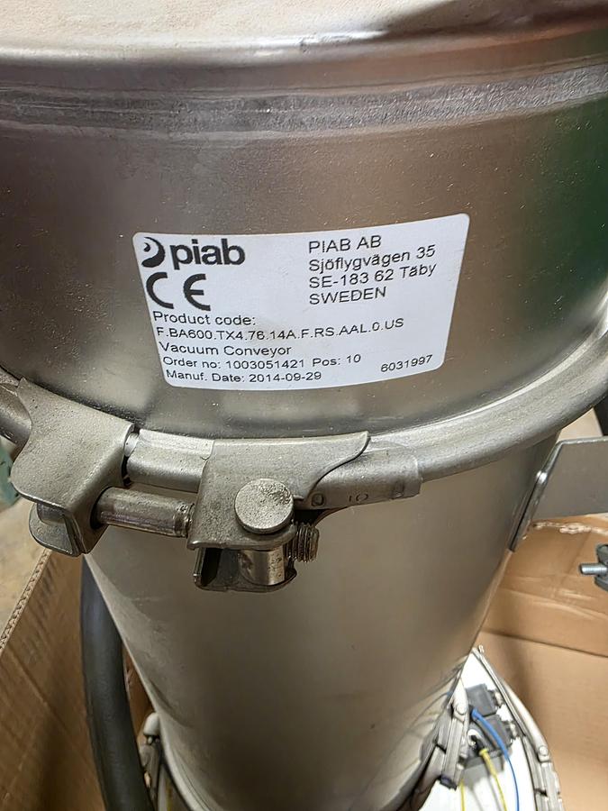 Used Piab piFLOW Vacuum Conveyor