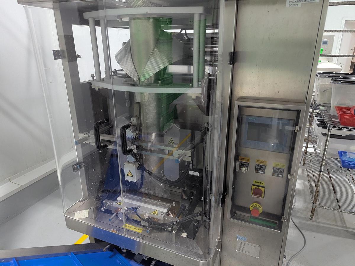 Used 10-Head Scale Bagger System with Infeed Conveyor 