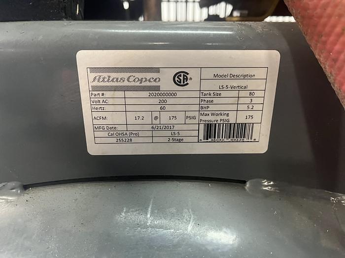 Used Atlas Copco LS5 Air Compressor