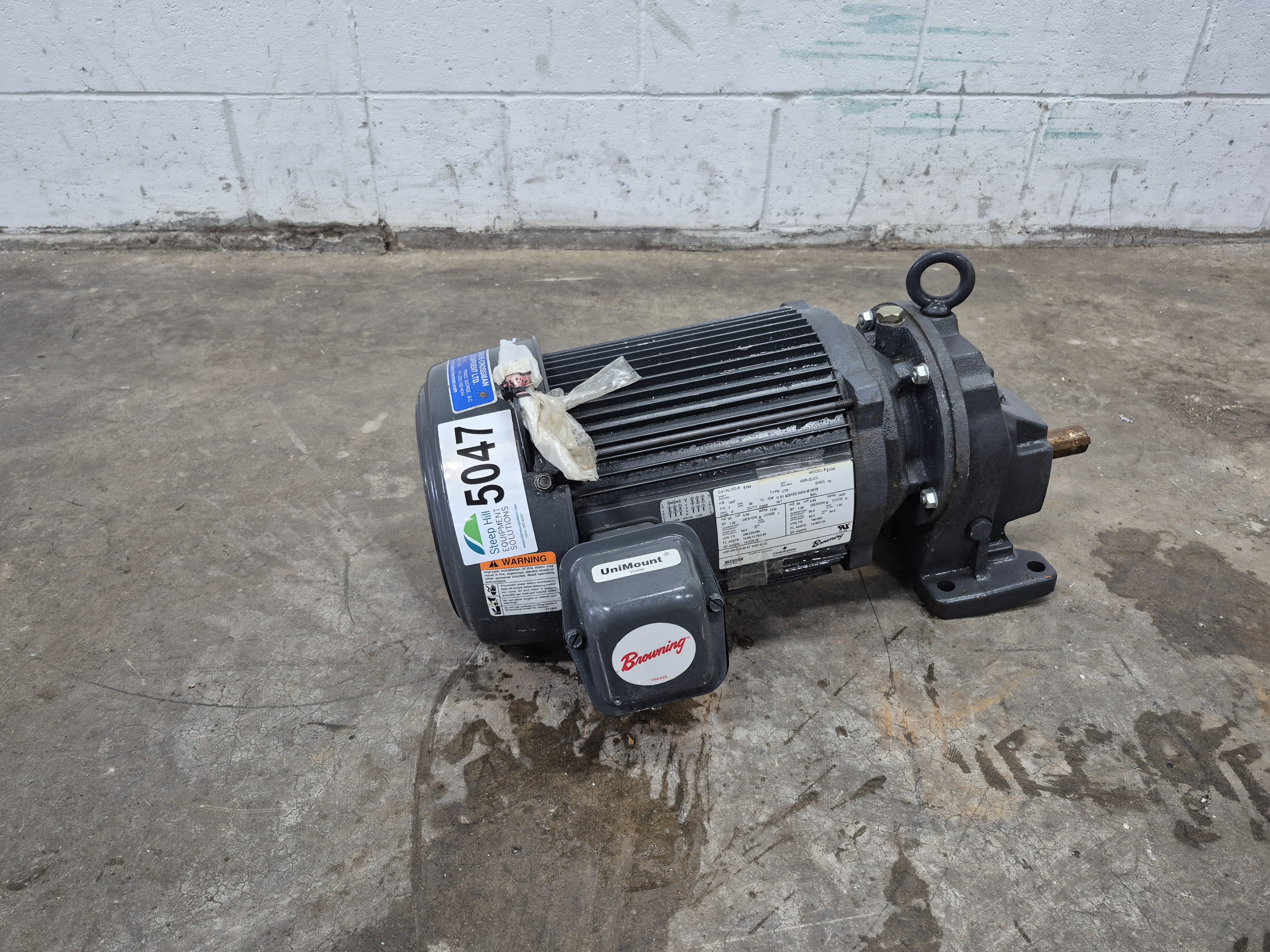 Used Browning Emerson E194 Industrial Electric Motor