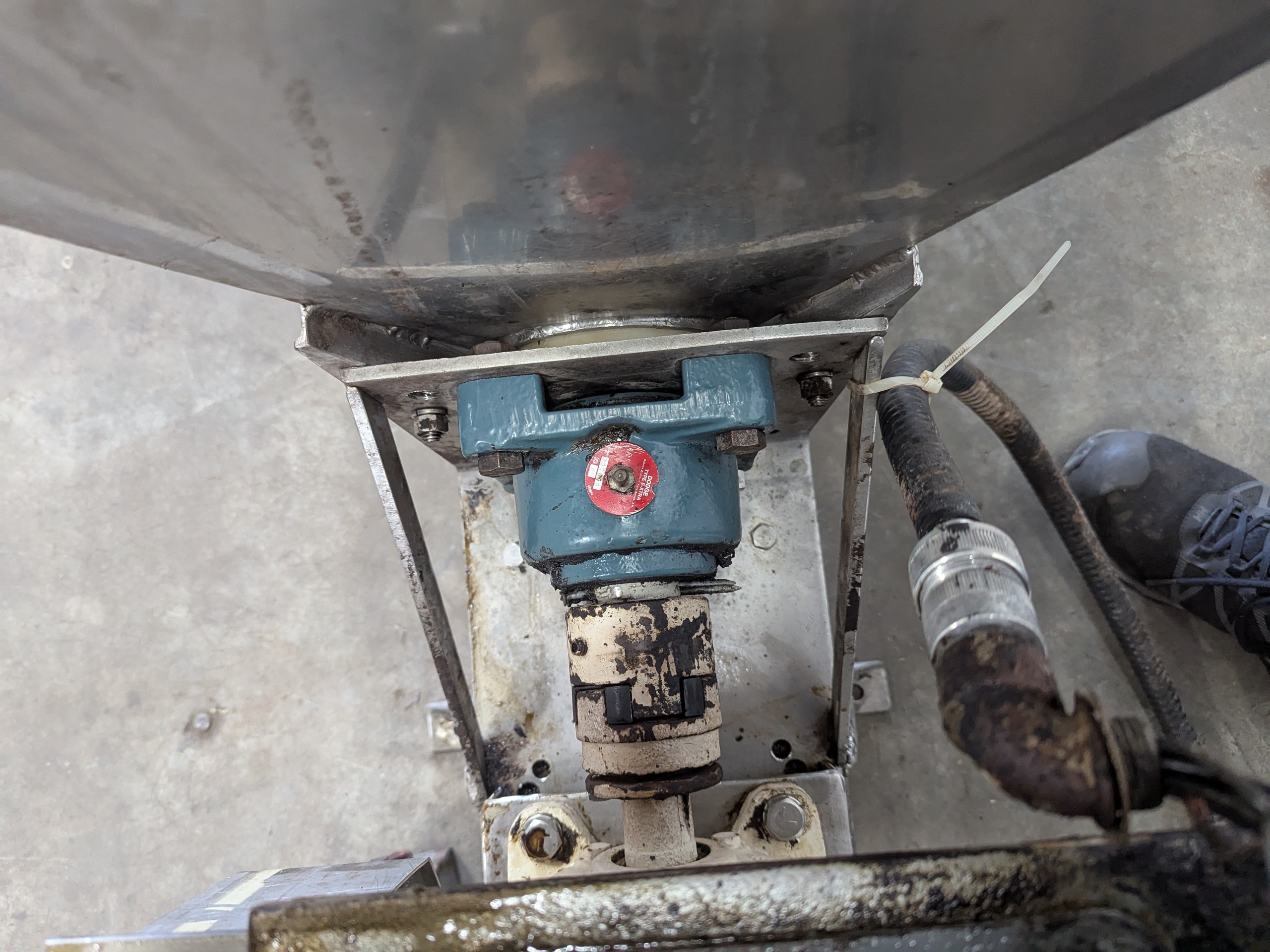 Used SS Hopper with Auger