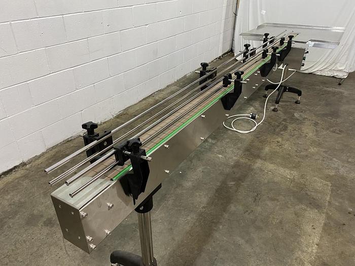 Used 9' Modular Conveyor with Accumulation Table