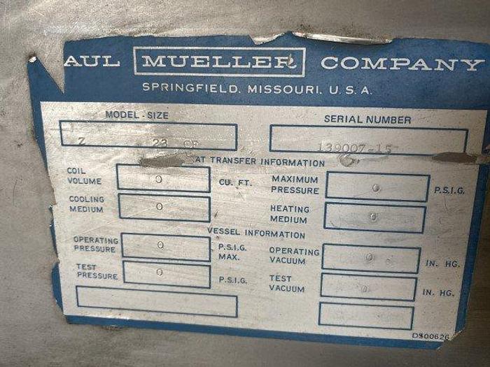 Used Mueller 23CF SS Hopper Tote