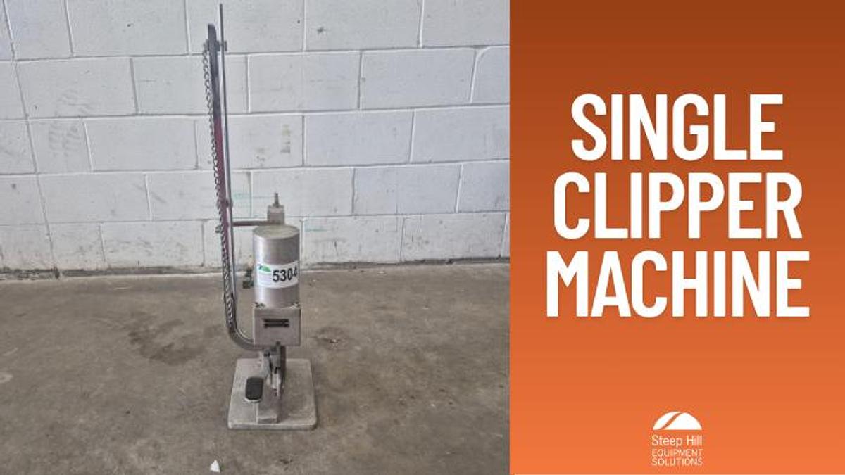 Used Hamadan Engineering Co. Pneumatic Single Clipper Machine