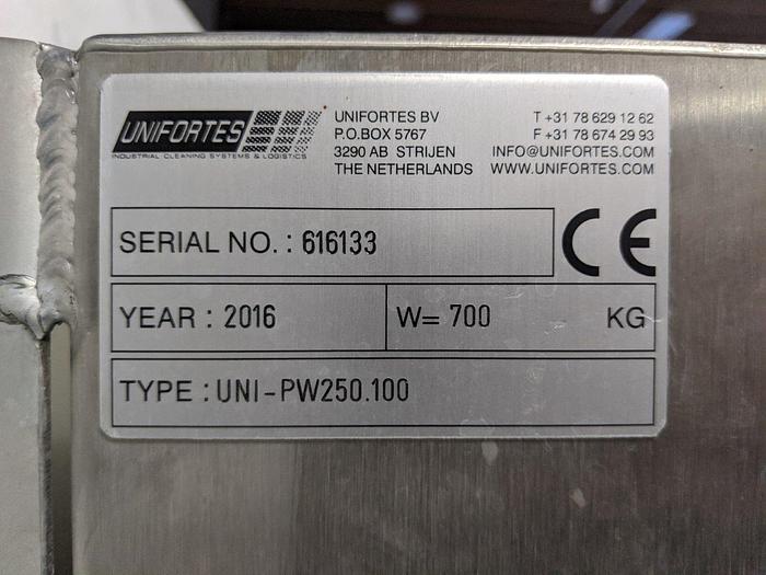 Used Unifortes UNI-PW250.100 Pallet Washer