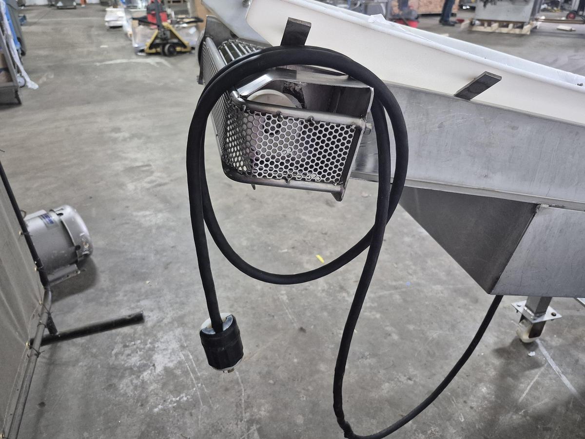 Used Incline Conveyor with Dump Tank