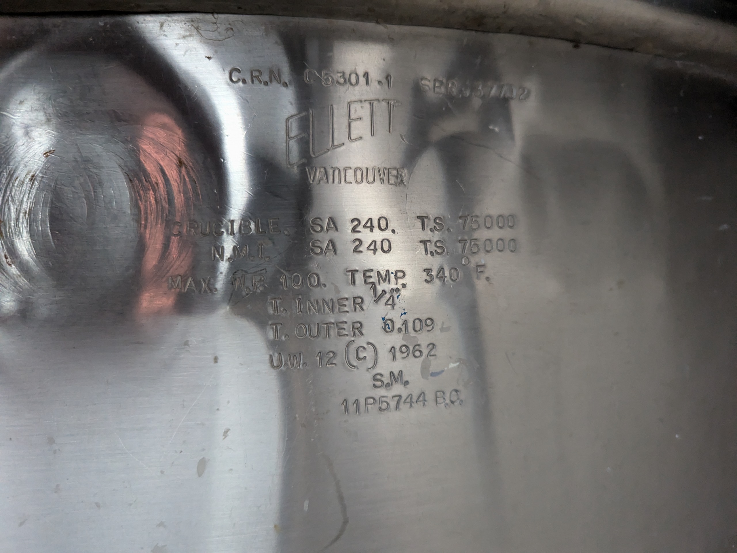 Used Ellett Jacketed Kettle