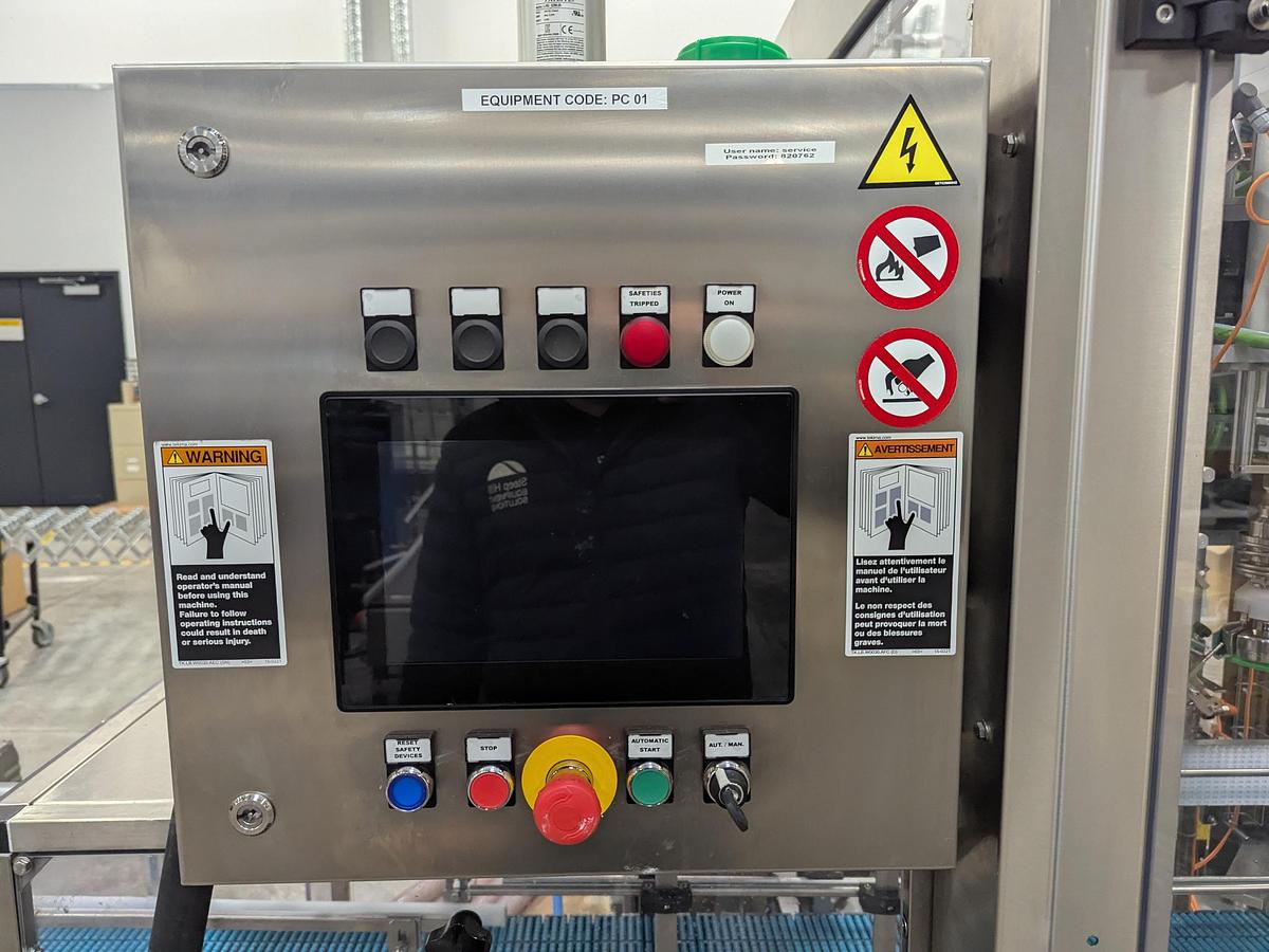 Used Promach 4 Head Pail Filling Line Including Filler, Capper & Date Coder