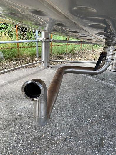 Used 10' Jacketed Cone-Bottom Tank