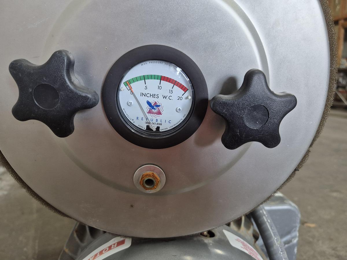 Used Republic RB 1200 Centrifugal Blower Assembly with 20 HP Baldor Motor