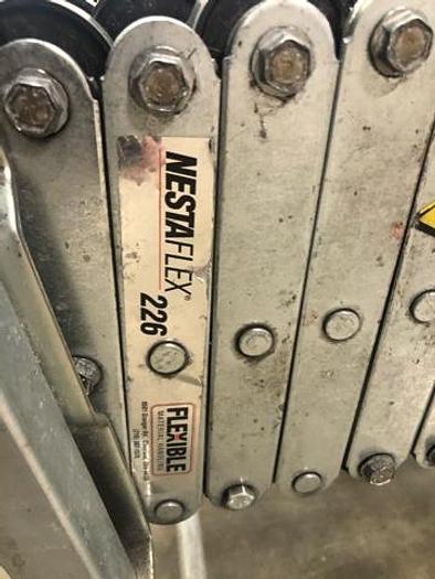Used NestaFlex 226 Flexible Expandable Skate Wheel Conveyor