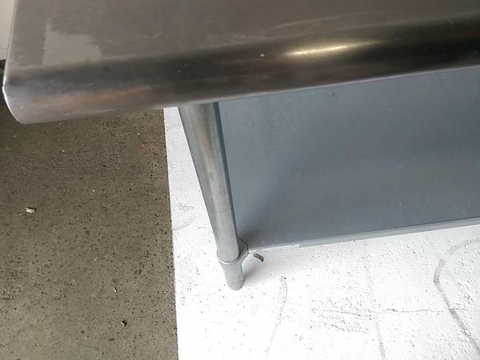 Used 6' Long Stainless Food Prep Table