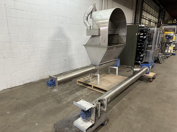 Used WAM Single Shaft Screw Feeder with Hopper