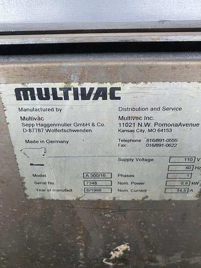 Used Multivac A 300/16 Vacuum Sealer