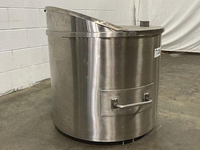 Used SS 60 Gallon Lidded Tank