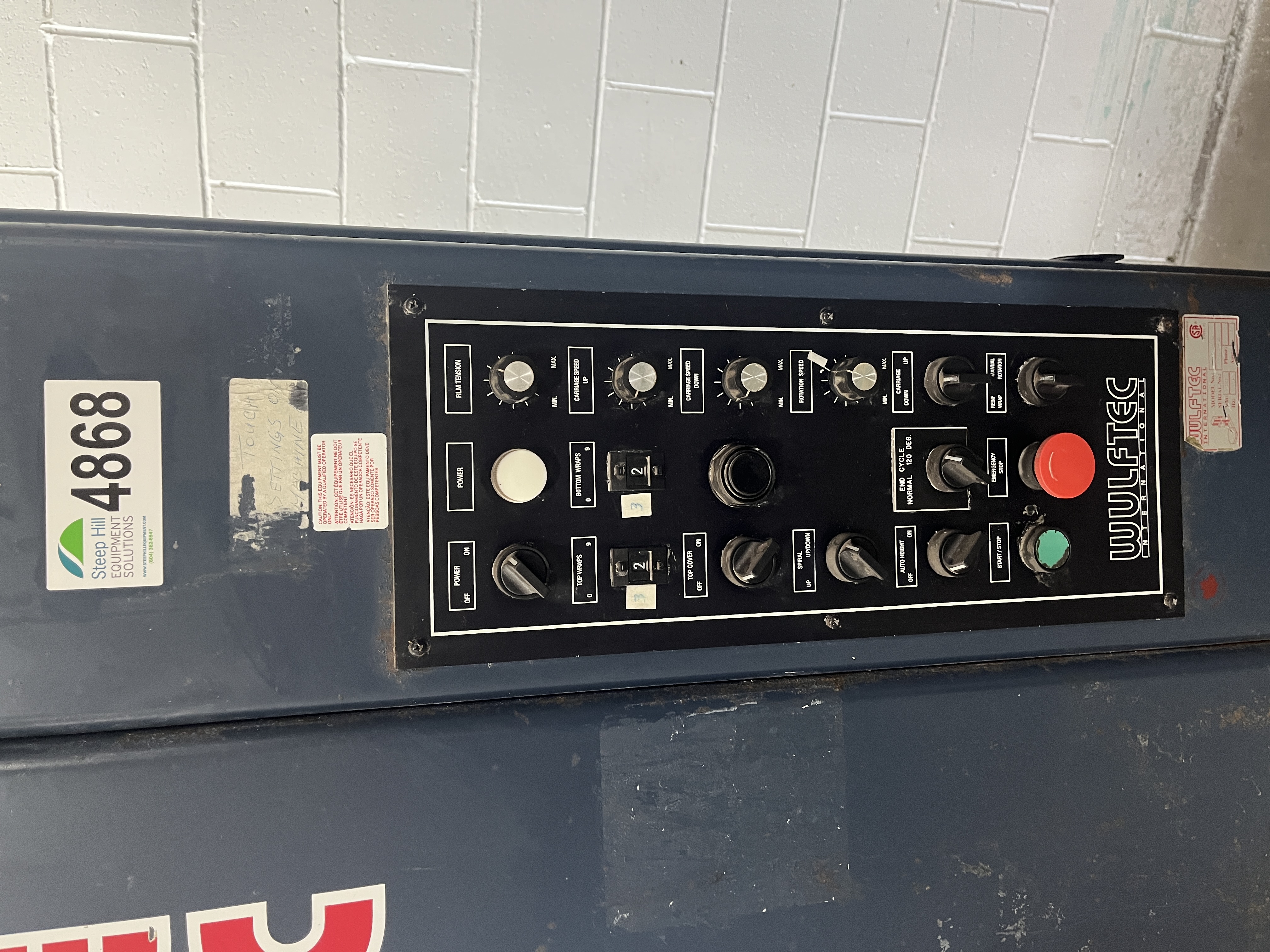 Used Wulftec WHP-300 Pallet Wrapper