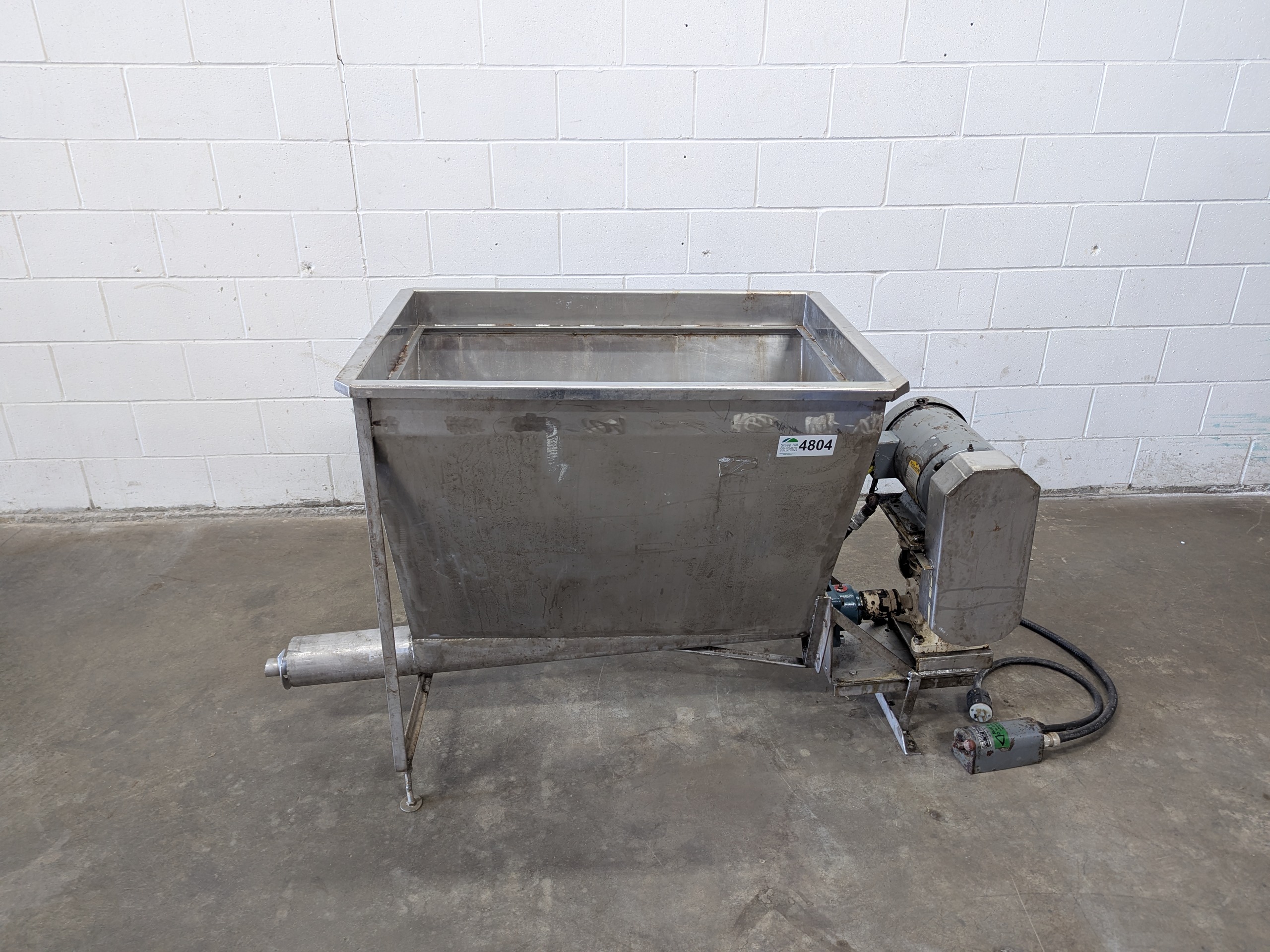 Used SS Hopper with Auger