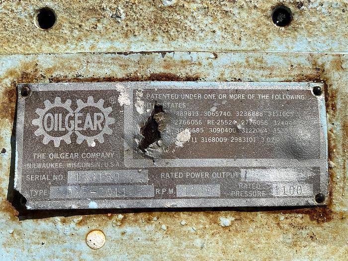 Used OilGear DXR-2011 Variable Displacement Pump