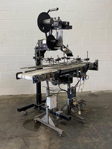 Used Auto Labe 110RH Single-Head Labeller with 310 Imprinter