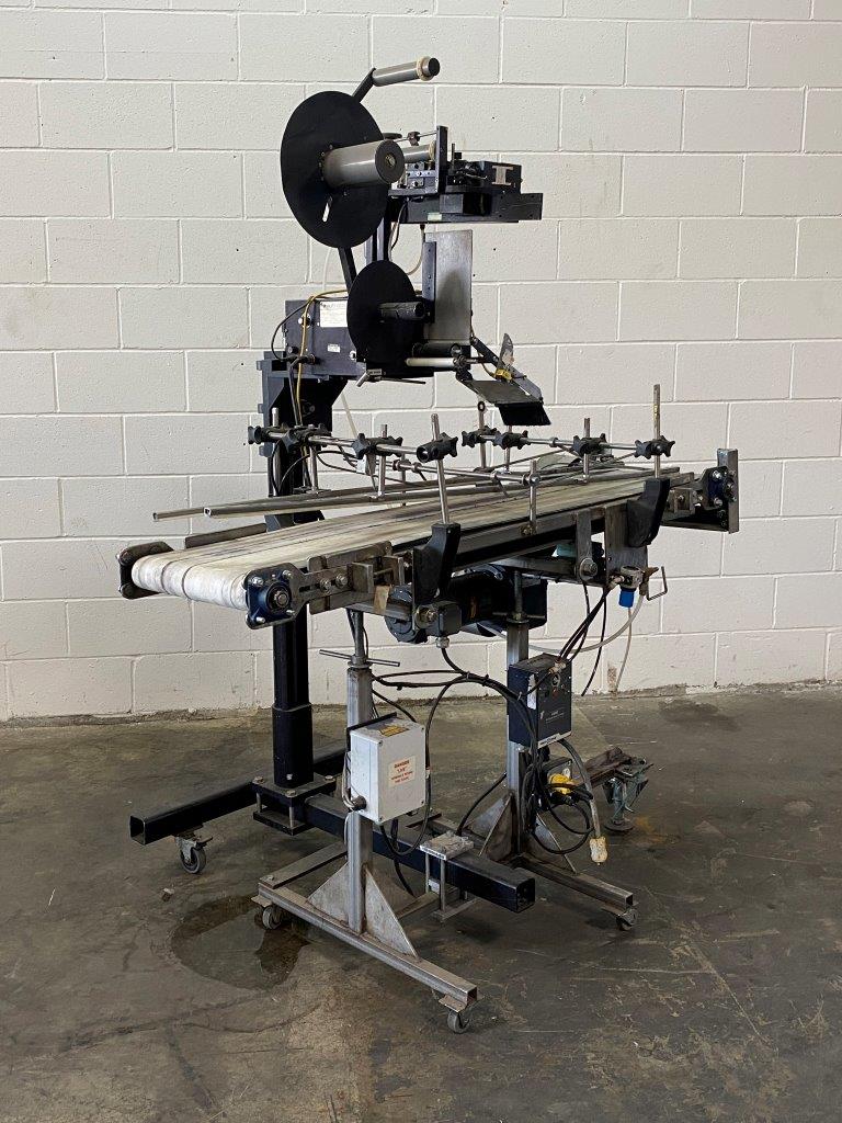 Used Auto Labe 110RH Single-Head Labeller with 310 Imprinter