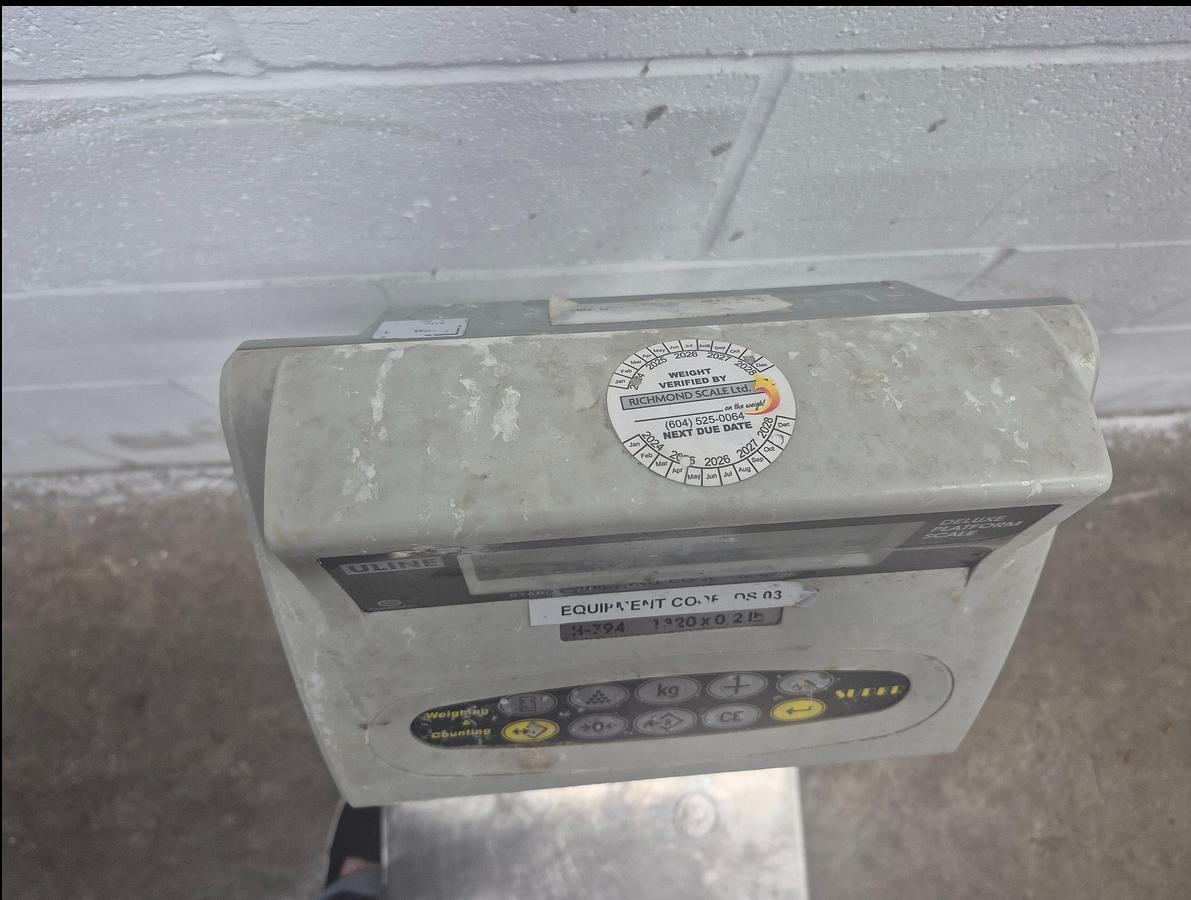 Used Uline Deluxe Platform Scale