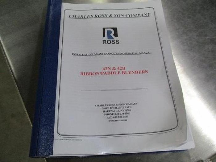 Used Ross RB42B-18 Ribbon Blender