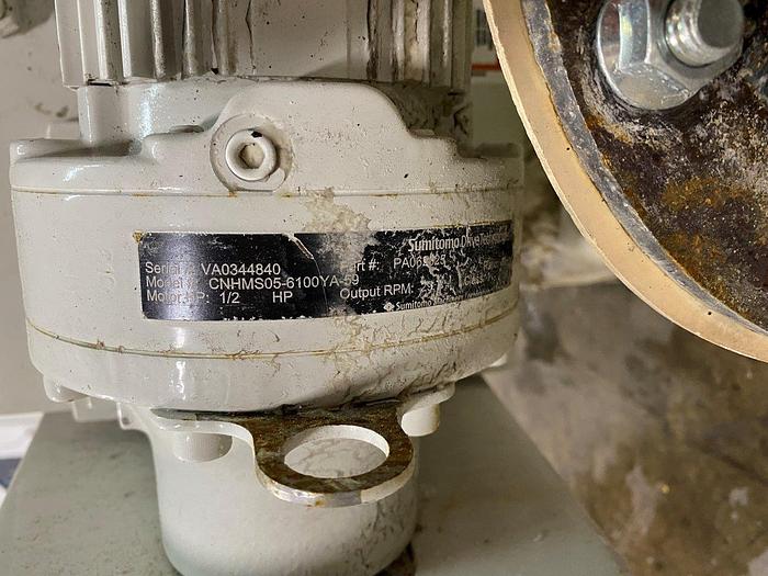 Used Nishimura Divide Hopper with Kice Airlock