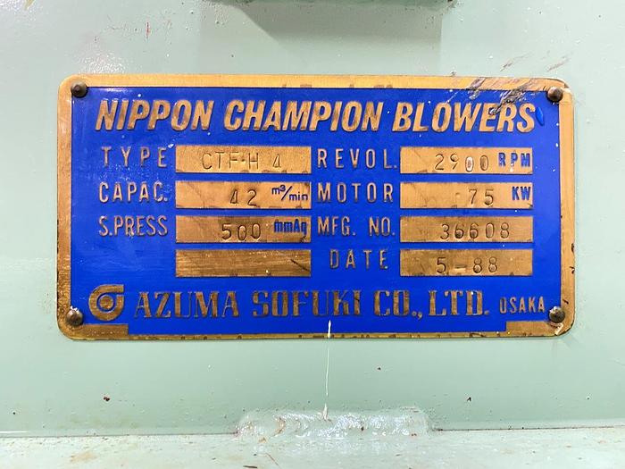 Used Nippon CTF-H4 Turbo Blower