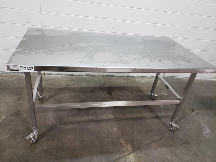 Used 6' x 3' Stainless Steel Table