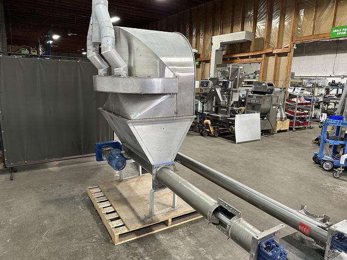 Used WAM Single Shaft Screw Feeder with Hopper