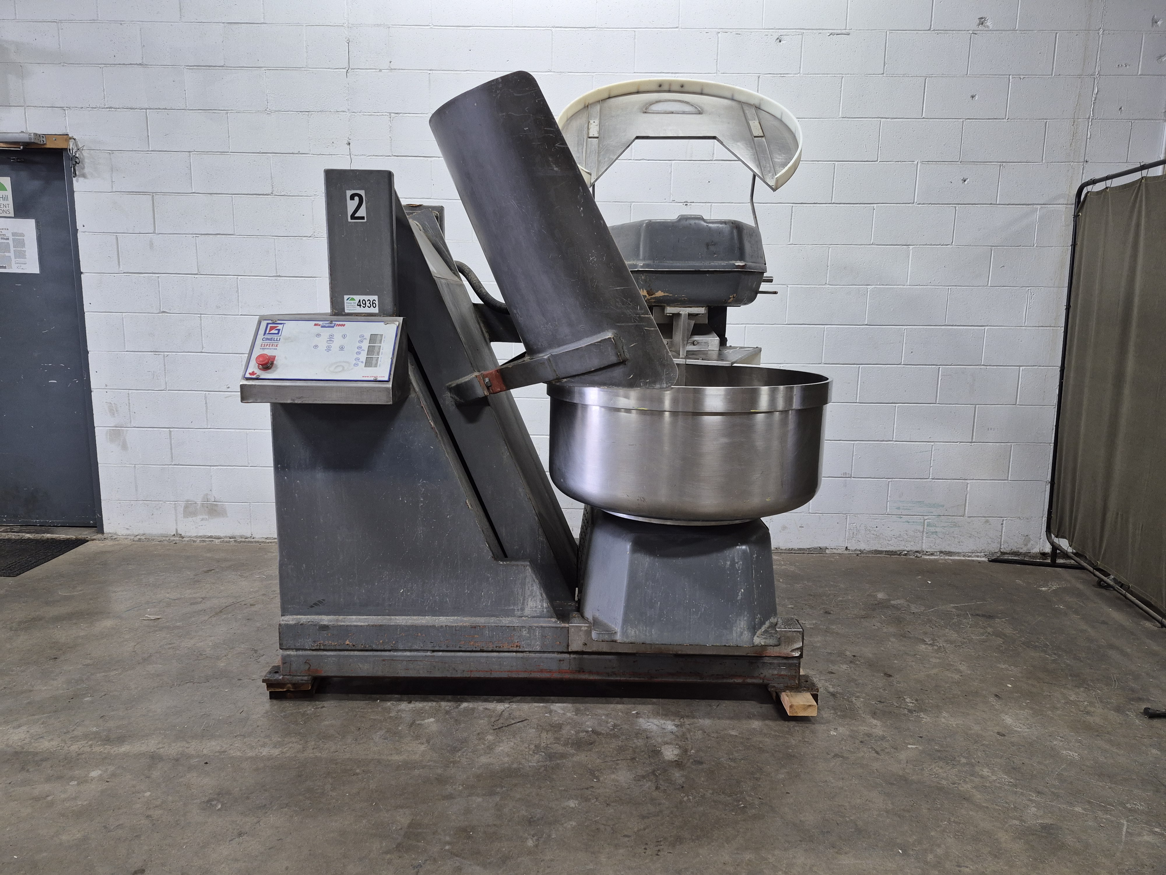 Used Cinelli 160KG-S1H Tilting Spiral Mixer
