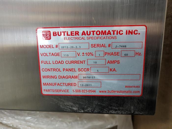 Used Butler Zipper Feeder for Pouch Former